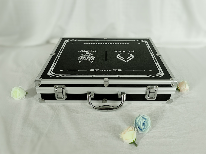 炫酷黑色手提箱视频礼盒